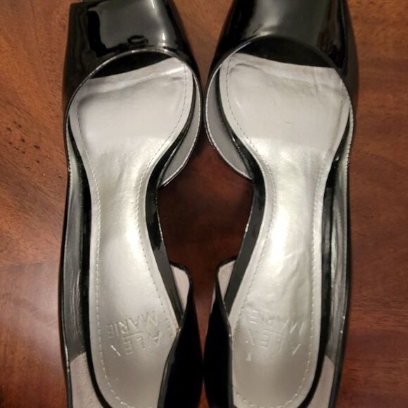 ALEX MARIE OPEN SIDE OPEN TOE  LEATHER PUMP SHOES - Picture 13 of 13